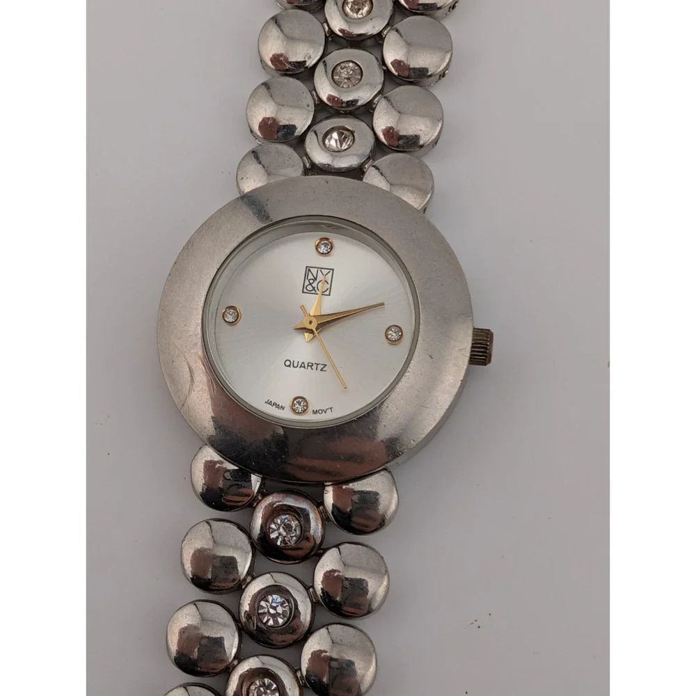 NY&C Watch Women 30mm Silver‎ Case 6.5